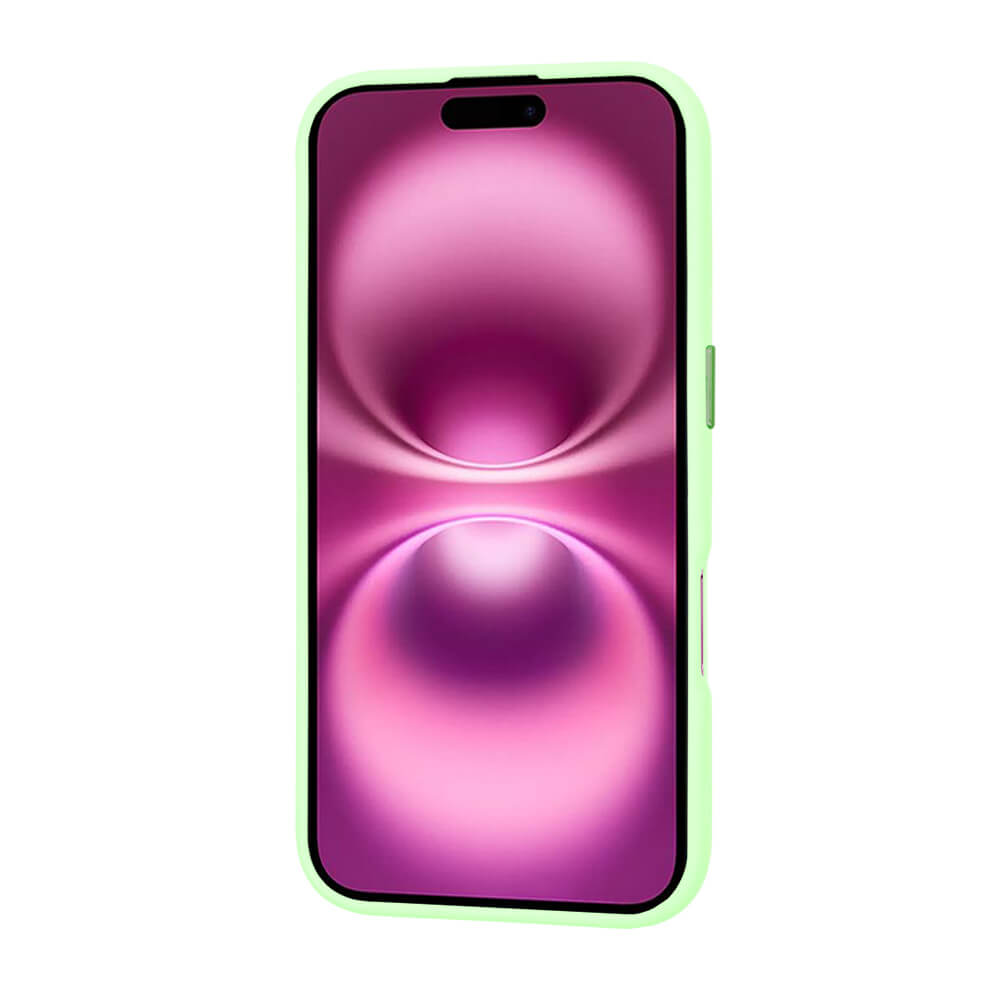 Techsuit iPhone 16 Plus - HaloFrost Series MagSafe - Σκληρή Θήκη με Πλαίσιο Σιλικόνης - Light Green