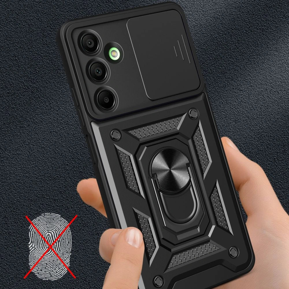 Tech - Protect Samsung Galaxy A26 5G Camshield Pro Σκληρή Θήκη με Πλαίσιο Σιλικόνης και Δαχτυλίδι Συγκράτησης - Black