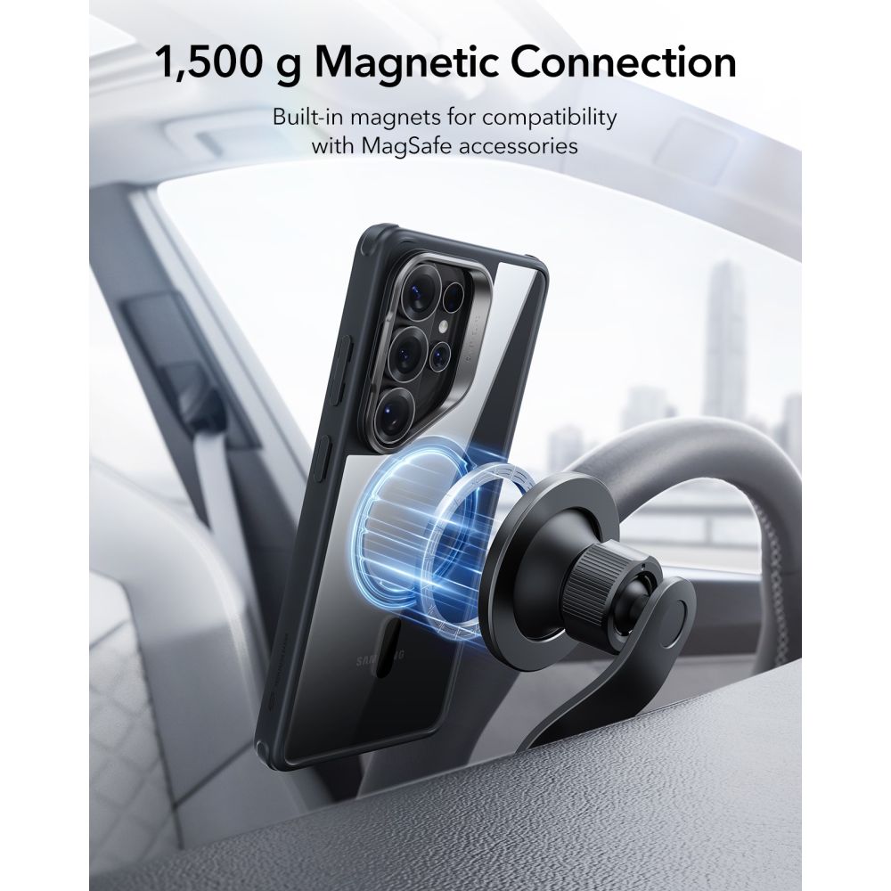 ESR Samsung Galaxy S26 Ultra - Σκληρή Θήκη με Πλαίσιο Σιλικόνης και MagSafe - Classic Hybrid Kickstand MagSafe - Clear / Black