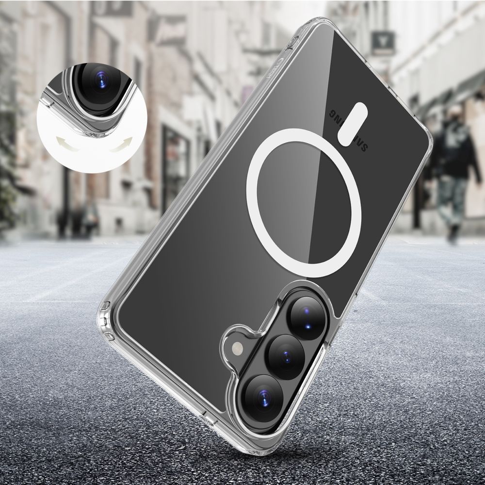 Tech - Protect Samsung Galaxy S26 - Σκληρή Θήκη με Πλαίσιο Σιλικόνης - Flexair Hybrid MagSafe - Clear