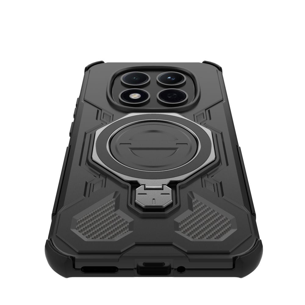 Tech - Protect Xiaomi Redmi Note 15 Pro 5G - Σκληρή Θήκη με Πλαίσιο Σιλικόνης MagSafe και Stand - Tacticstand MagSafe - Matte Black