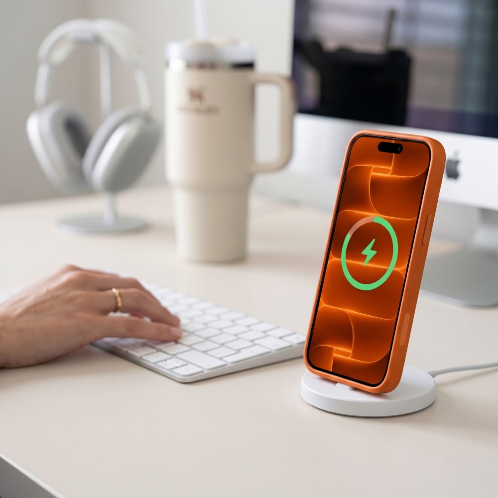 Tech-Protect iPhone 18 Pro / iPhone 17 Pro - Σκληρή Θήκη MagSafe με Πλαίσιο Σιλικόνης - MagMat MagSafe CC - Matte Cosmic Orange
