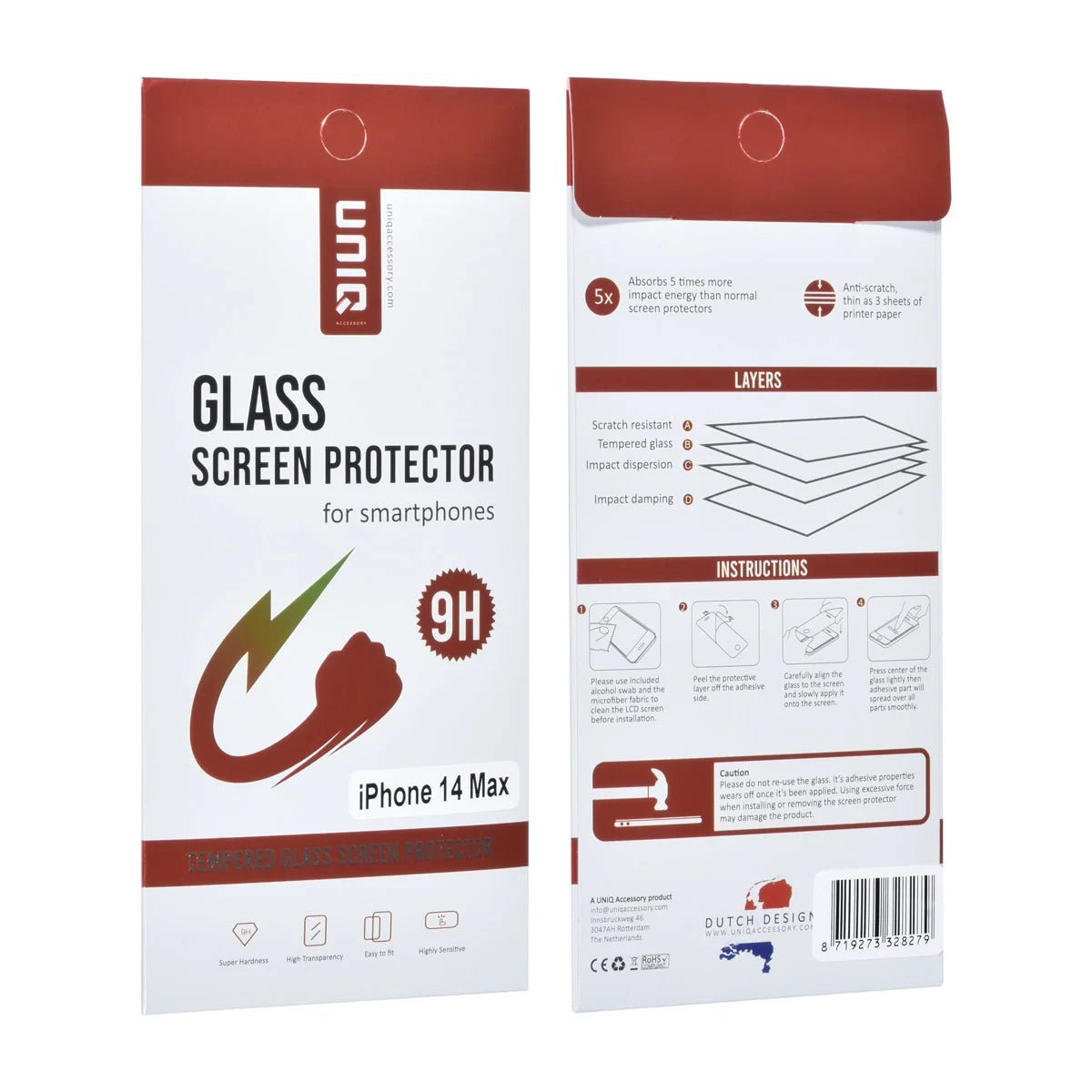 Tuniq iPhone 14 Plus - Προστασία Οθόνης - Αντιχαρακτικό Γυαλί / Tempered Glass - Διάφανο