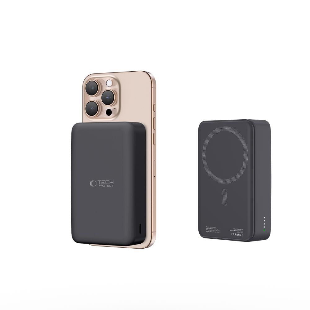 Tech - Protect PB12 Lifemag MagSafe PowerBank Μαγνητικό PowerBank Κινητού 20000 mAh - Black