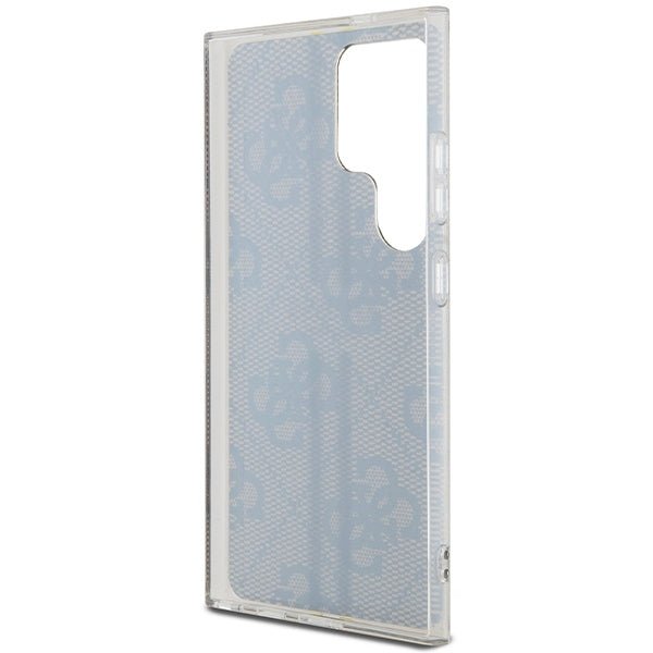 Guess Samsung Galaxy S24 Ultra - IML 4G Gold Stripe Σκληρή Θήκη με Πλαίσιο Σιλικόνης - Brown - GUHCS24LH4PSEGW