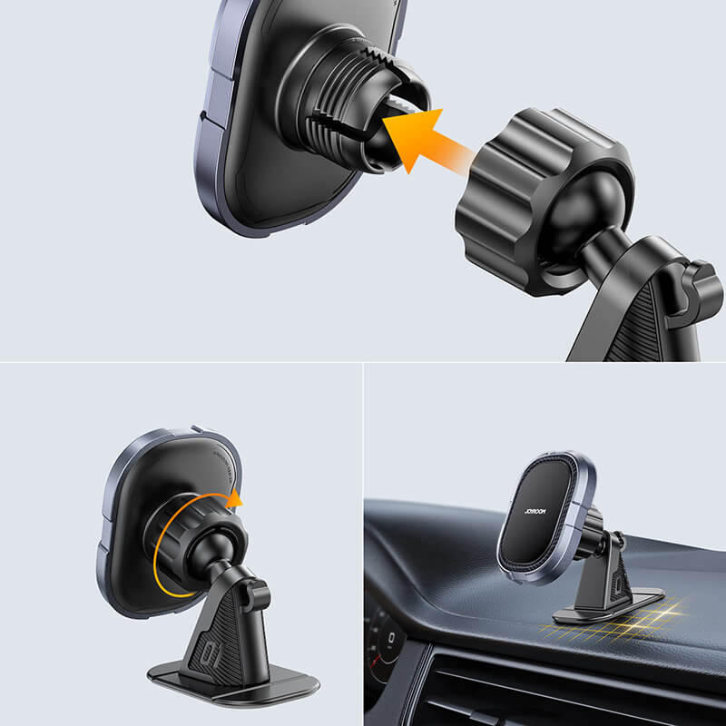 Joyroom Universal Μαγνητική Βάση για το Ταμπλό του Αυτοκινήτου - Grey - JR - ZS311
