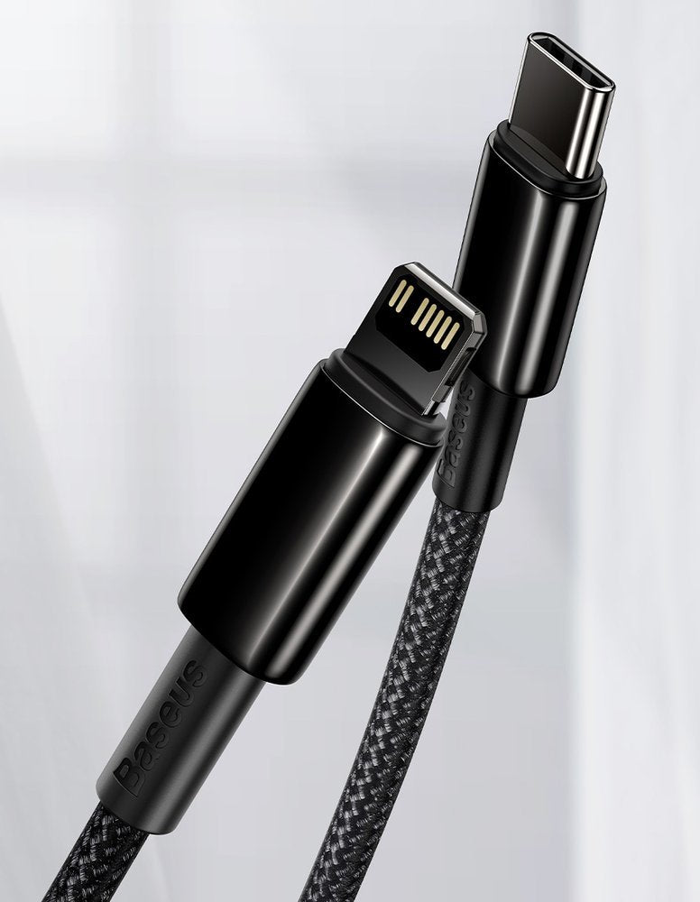 Baseus Simple Wisdom PD 20W - Καλώδιο Δεδομένων και Φόρτισης Type - C to Lightning 1M - Black - CATLWJ - 01