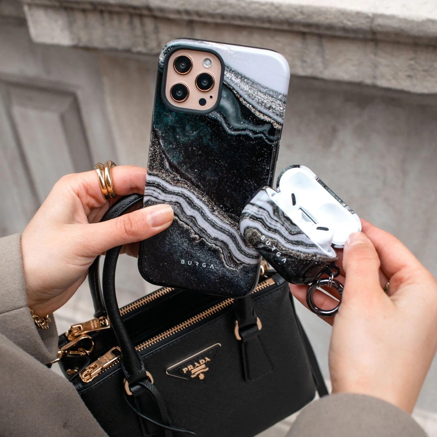 Burga iPhone 14 Plus Fashion Tough Σκληρή Θήκη - Magic Night