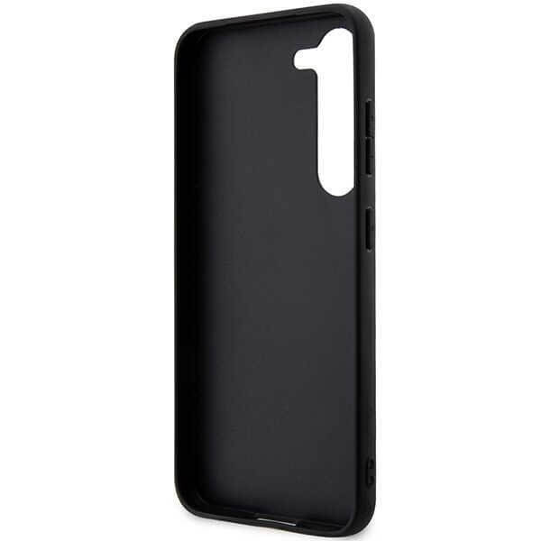 Karl Lagerfeld Samsung Galaxy S23+ - Saffiano Karl and Choupette Body Σκληρή Θήκη με Επένδυση Συνθετικού Δέρματος και Πλαίσιο Σιλικόνης - Grey - KLHCS23MSANKCPG