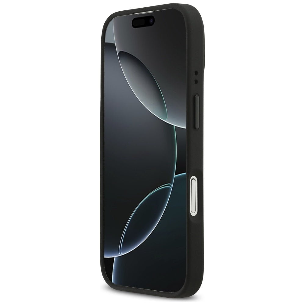 Red Bull iPhone 17 - Meshed Red Ring and Metal Buttons MagSafe - Σκληρή Θήκη με Επένδυση Οικολογικού Δέρματος - Navy - RBHMP17S24PUILVR