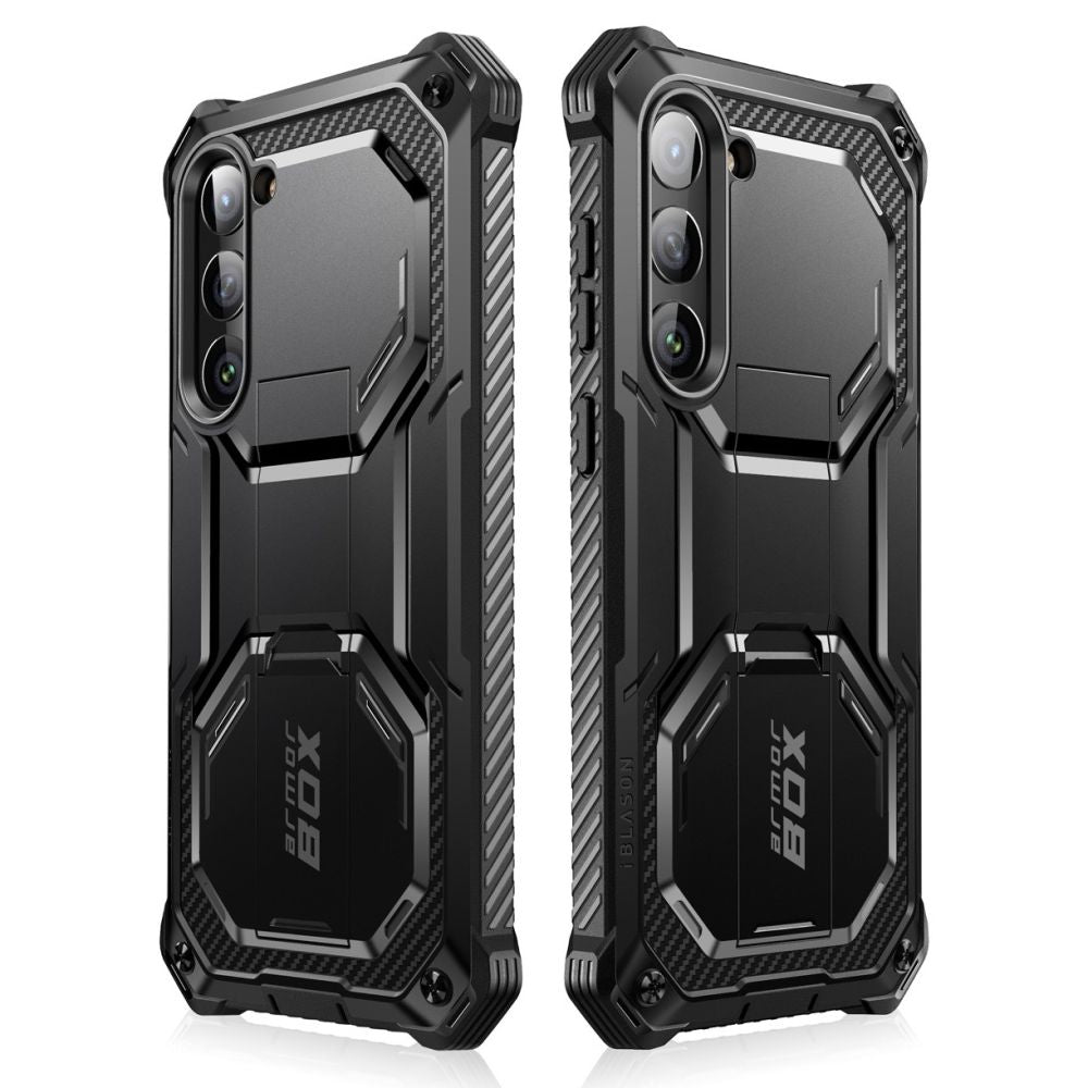 Supcase Samsung Galaxy S23+ Armorbox 2 Σκληρή Θήκη με Προστασία Οθόνης και Stand - Black
