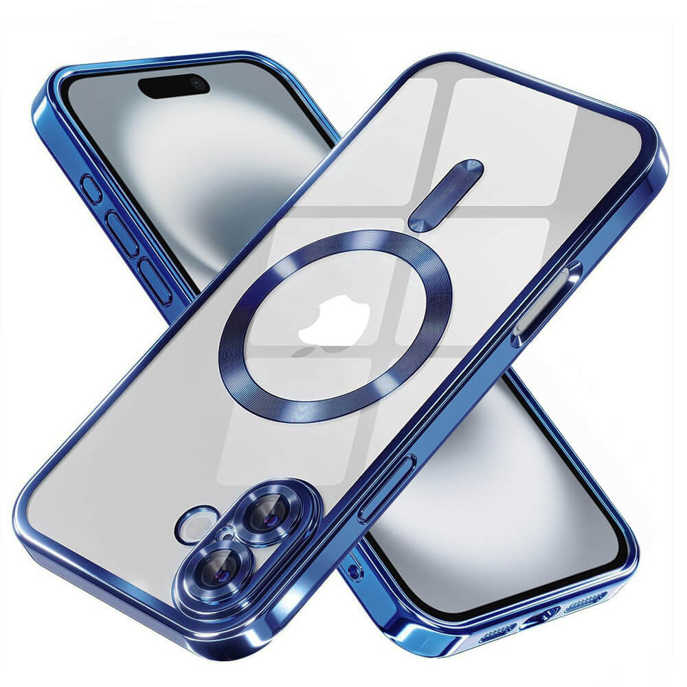 Techsuit iPhone 16 Plus - Luxury Crystal MagSafe - Θήκη Σιλικόνης - Deep Blue