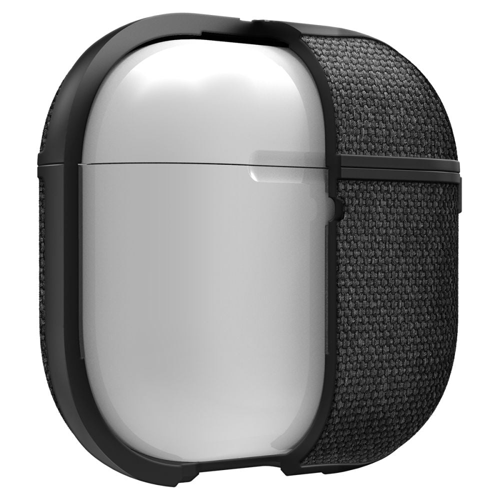 Spigen AirPods 4 Θήκη Urban Fit από Σιλικόνη και Ύφασμα - Black