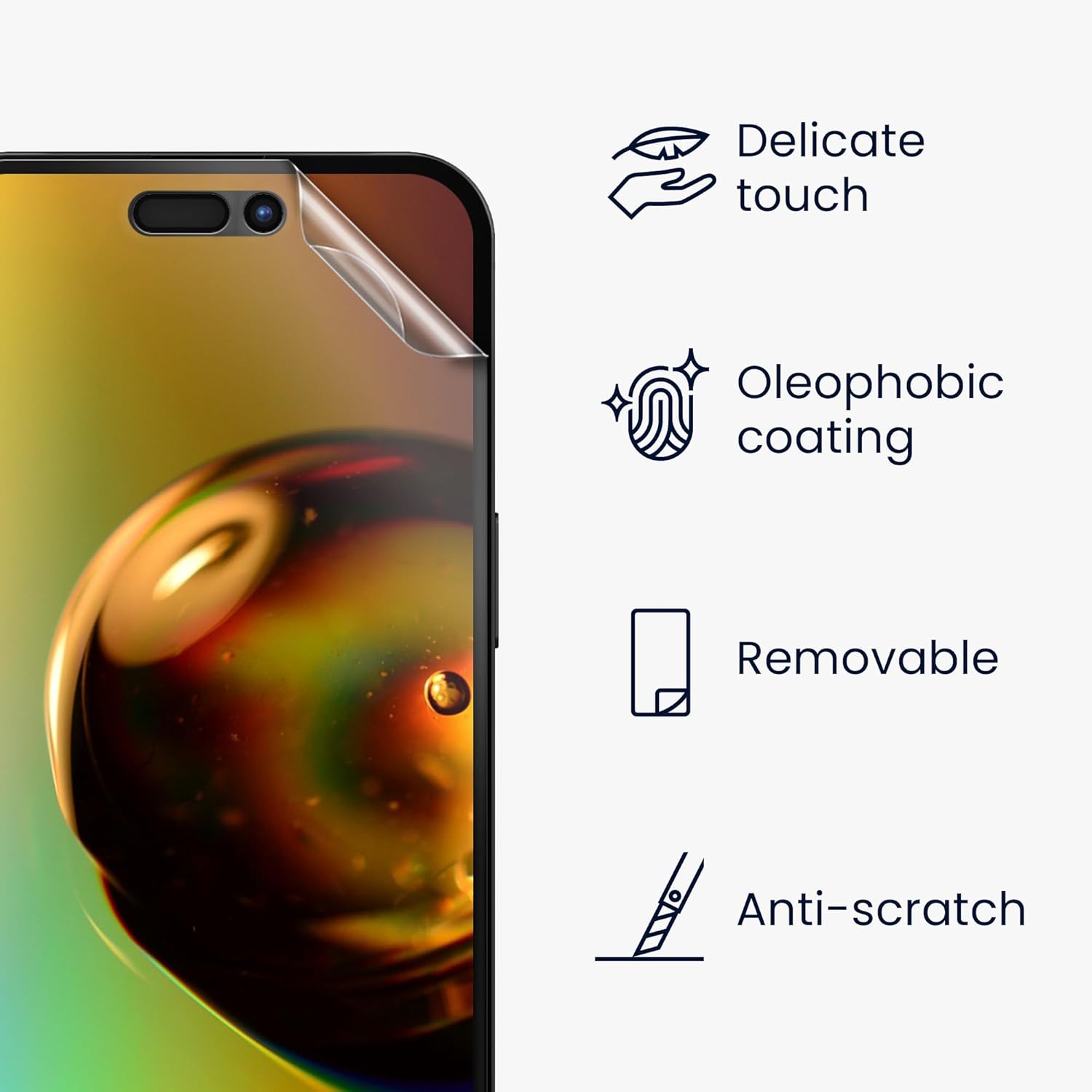 KW iPhone 16 Plus - Σετ με 3 Μεμβράνες Προστασίας Οθόνης - Διάφανες