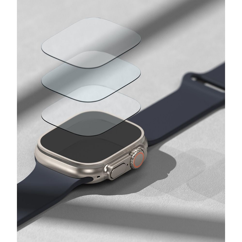 Ringke Προστασία Οθόνης Apple Watch Ultra (1/2/3) - 49mm - ID FC 0.3mm - 2.5D 9H Screen Αντιχαρακτικό Γυαλί Οθόνης - 4 Τεμάχια - Διάφανο