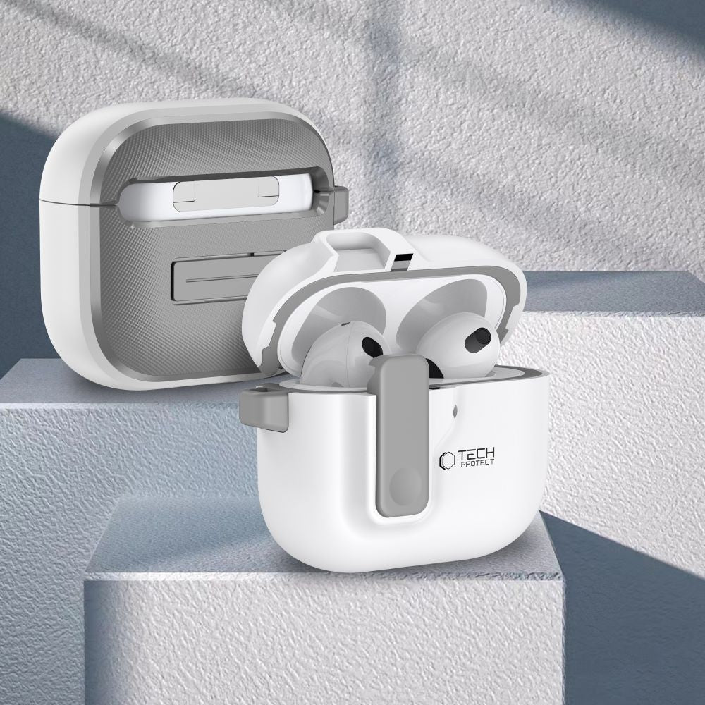 Tech - Protect AirPods 4 Θήκη από Σκληρό Πλαστικό - Slim Hook - White