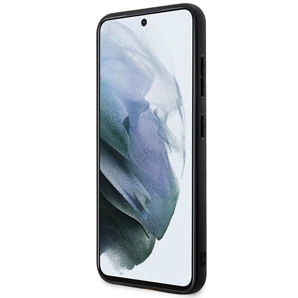 Guess Samsung Galaxy A55 5G - 4G Big Metal Logo - Θήκη με Επένδυση Συνθετικού Δέρματος - Black - GUHCSA554GMGGR