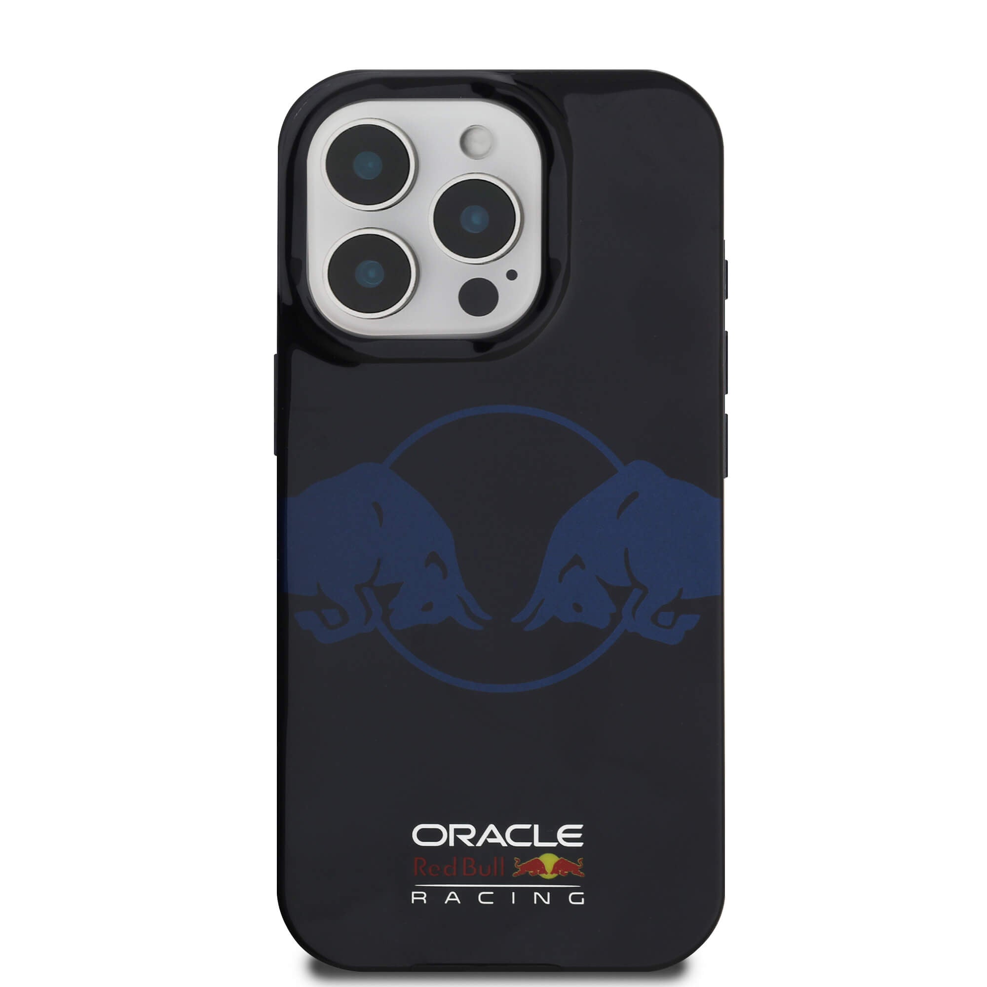 Red Bull iPhone 16 Pro - IML Two Bulls - MagSafe Σκληρή Θήκη με Πλαίσιο Σιλικόνης - Navy - RBHMP16L24HIDBV