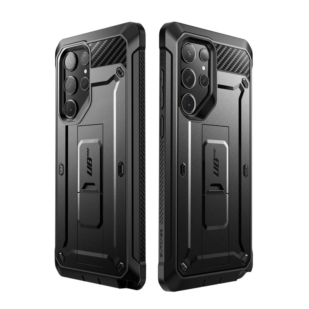Supcase Samsung Galaxy S23 Ultra Unicorn Beetle Pro 2 Σκληρή Θήκη με Προστασία Οθόνης και Stand - Black