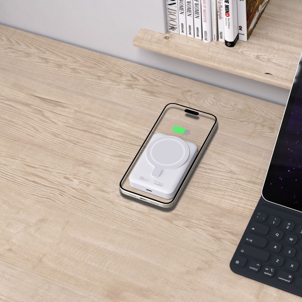 Tech - Protect PB11 Lifemag MagSafe PowerBank Μαγνητικό PowerBank Κινητού 10000 mAh - White