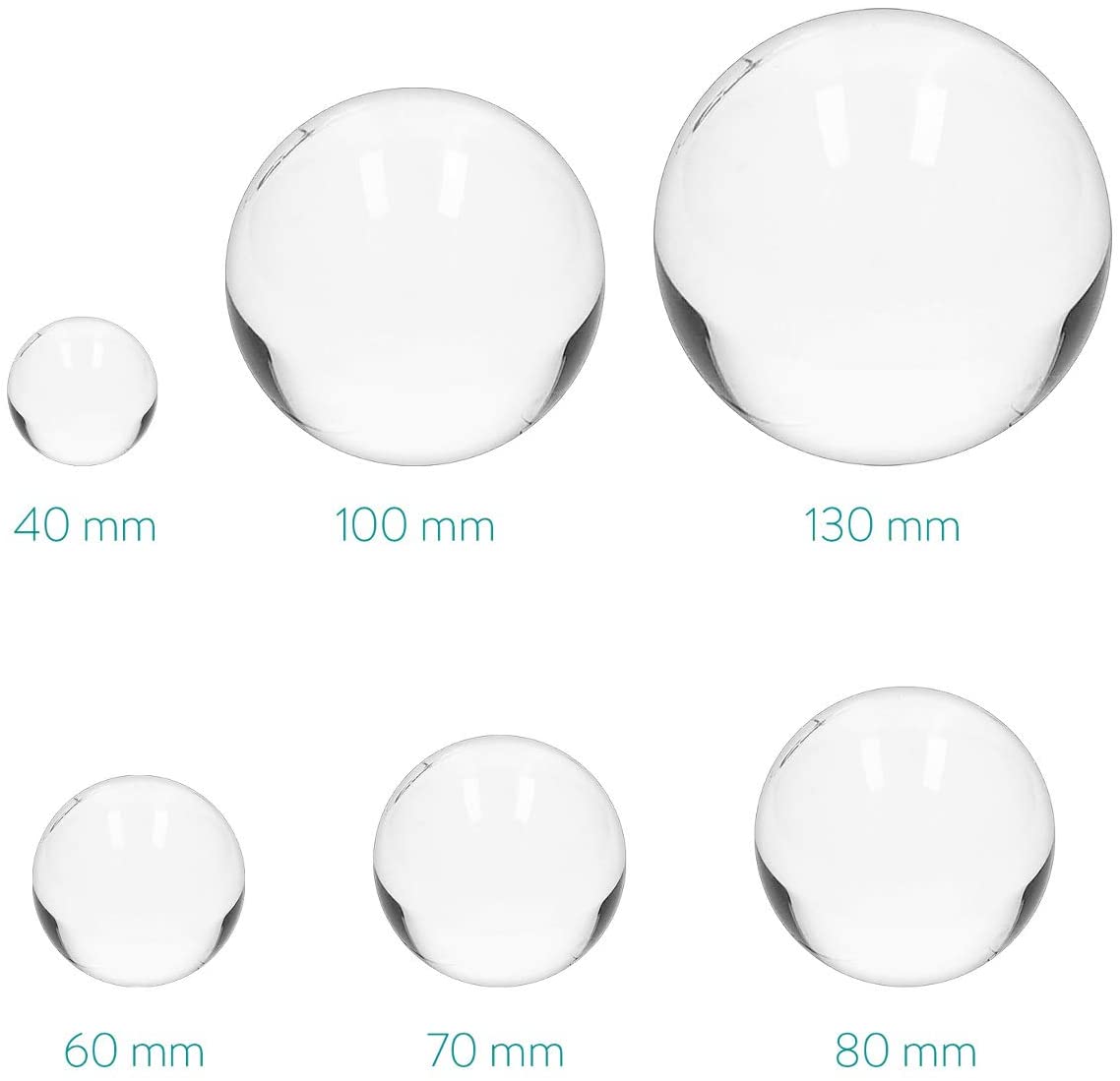 Navaris Glass Photo Ball Κρυστάλλινη Σφαίρα - 40mm - Clear - 45357.25