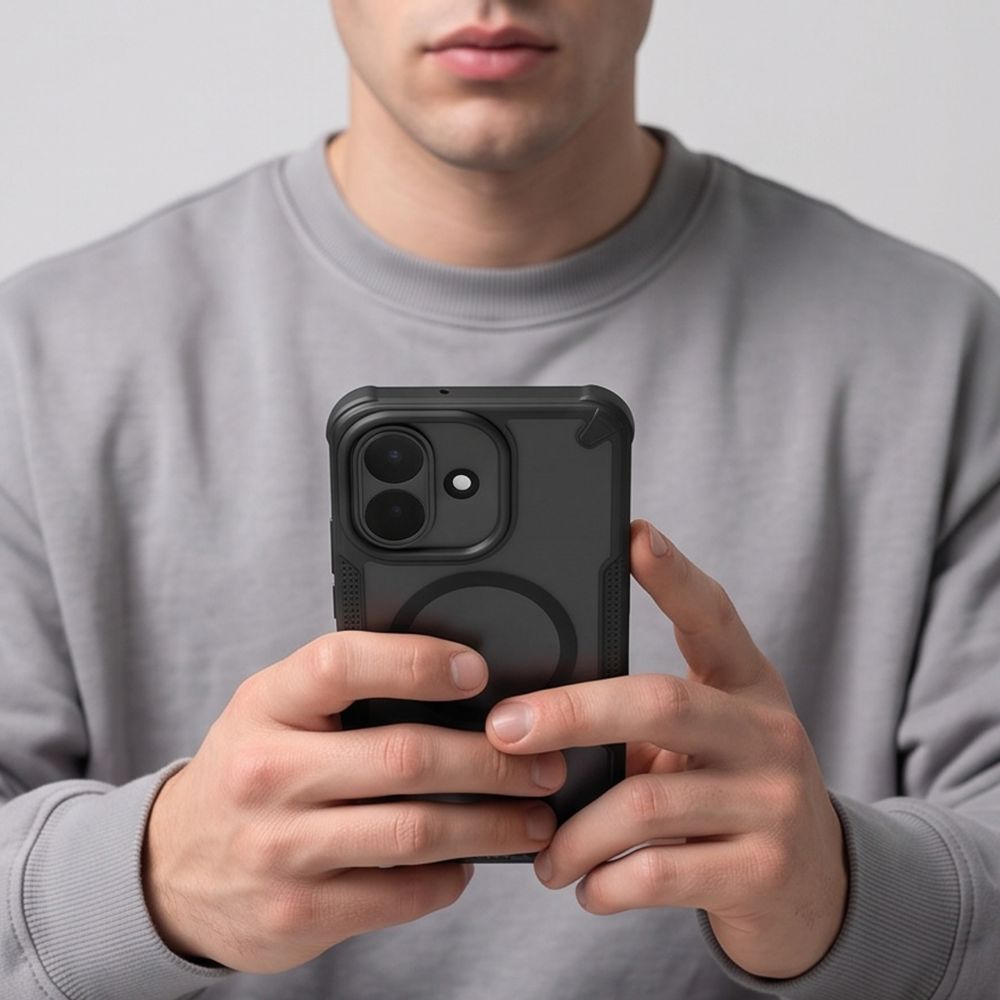 Tech-Protect Xiaomi Redmi Note 17 Pro 5G - Σκληρή Θήκη με Πλαίσιο Σιλικόνης και MagSafe - Rugged Shield MagSafe - Matte Black