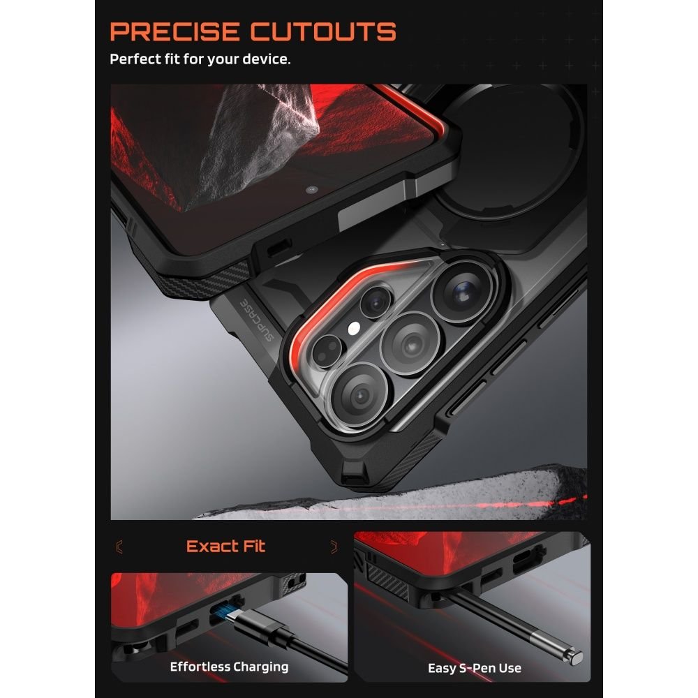 Supcase Samsung Galaxy S26 Ultra - Σκληρή Θήκη με MagSafe και Stand - UB Grip Mag - Black