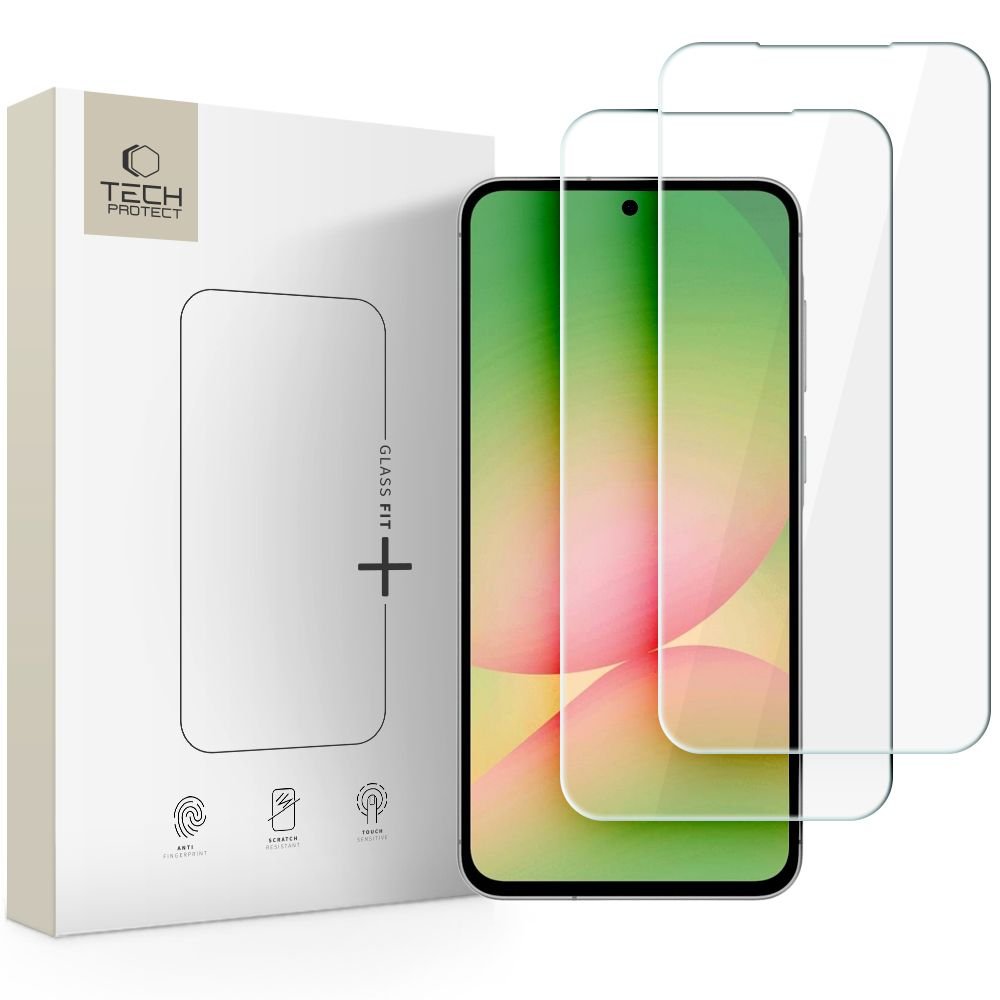 Tech - Protect Samsung Galaxy A37 / A57 5G - Αντιχαρακτικό Γυαλί Οθόνης - Glass Fit+ - 2 Τεμάχια - Clear