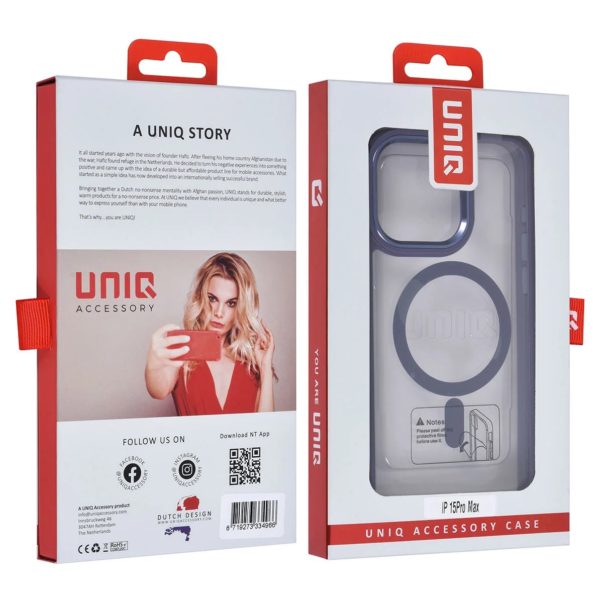 Tuniq iPhone 15 Pro Max - MagSafe Σκληρή Θήκη με Πλαίσιο Σιλικόνης - Μοβ / Διάφανη
