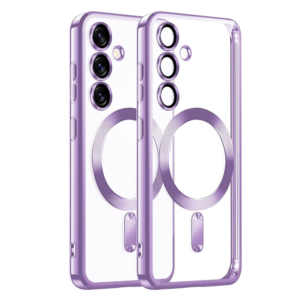 Techsuit Samsung Galaxy S25 - Luxury Crystal MagSafe - Θήκη Σιλικόνης - Light Purple