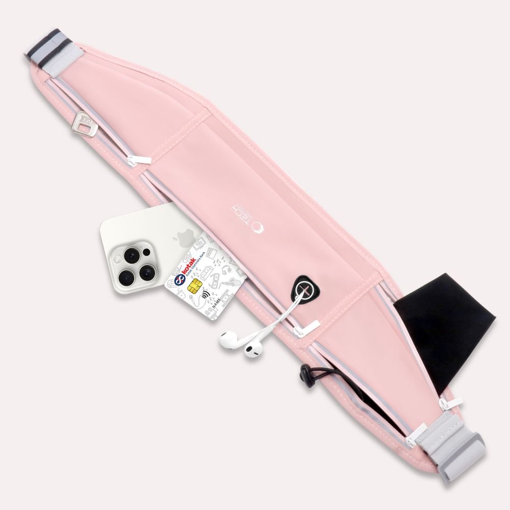 Tech - Protect M3 Universal Sport Waist Bag Τσάντα Μέσης - Dusty Rose