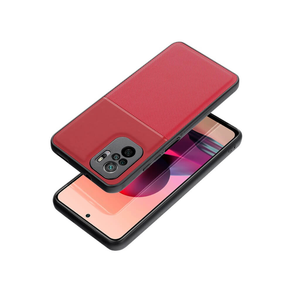 Forcell Xiaomi Redmi Note 11 Pro / Note 11 Pro 5G Noble Σκληρή Θήκη με Πλαίσιο Σιλικόνης - Red