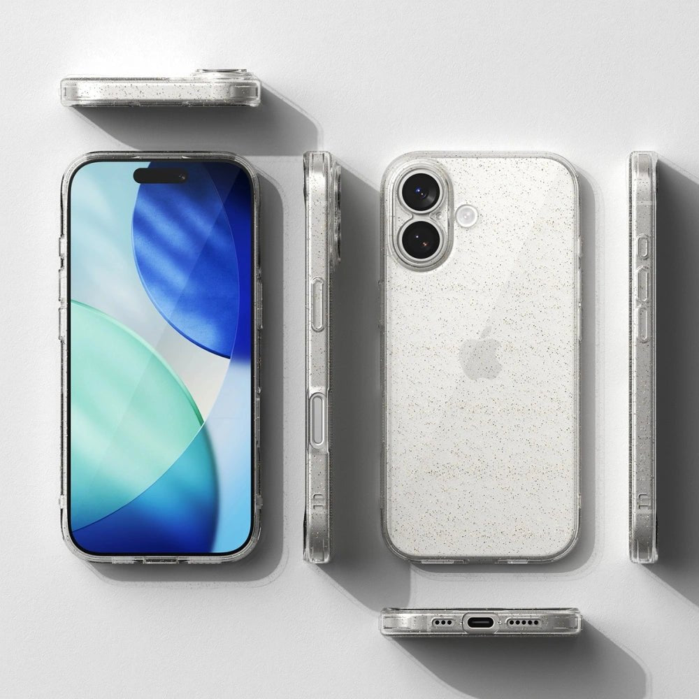 Ringke iPhone 17 - Air Λεπτή Θήκη Σιλικόνης - Glitter / Clear