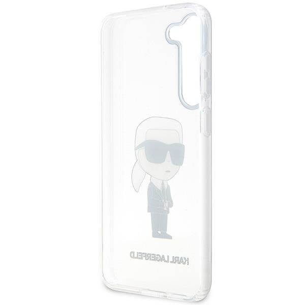 Karl Lagerfeld Samsung Galaxy S23+ - Ikonik Karl Σκληρή Θήκη με Πλαίσιο Σιλικόνης - Clear - KLHCS23MHNIKTCT