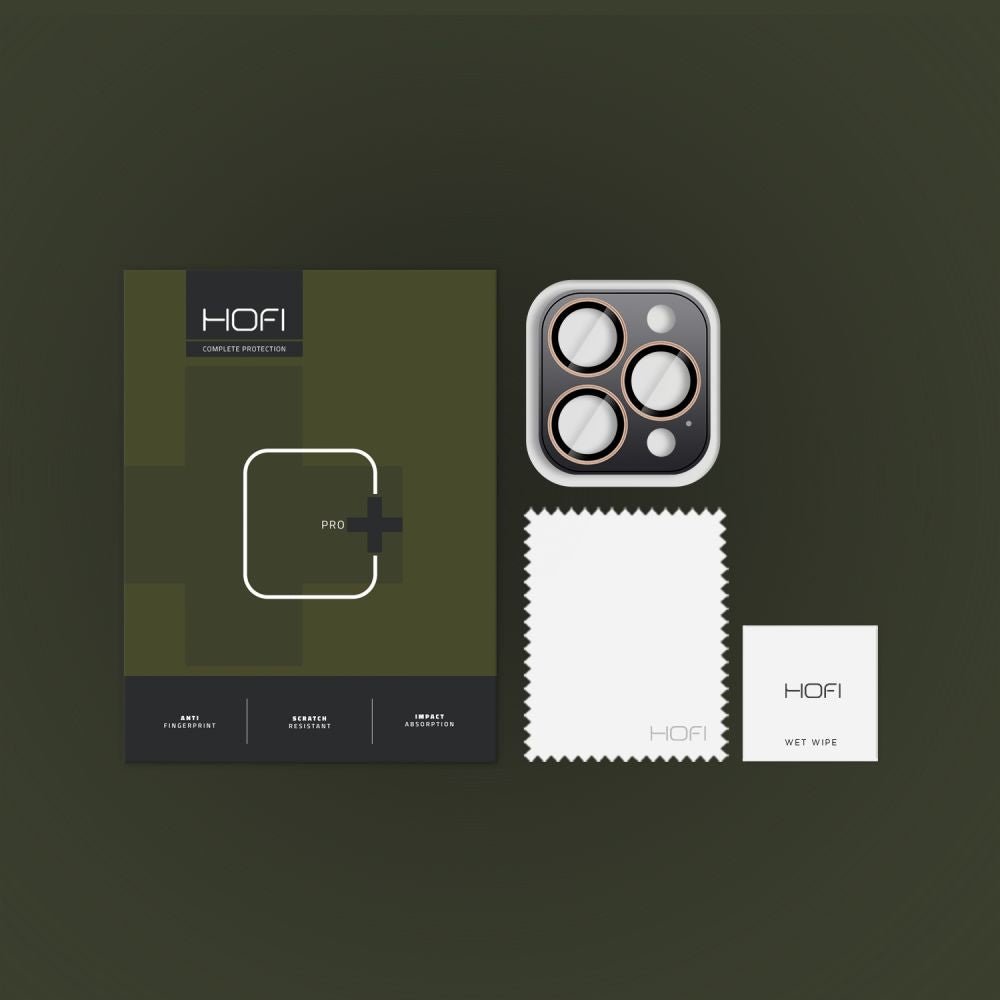 Hofi iPhone 16 Pro / iPhone 16 Pro Max CamRing Pro+ Αντιχαρακτικό Γυαλί για την Κάμερα - Desert Titanium