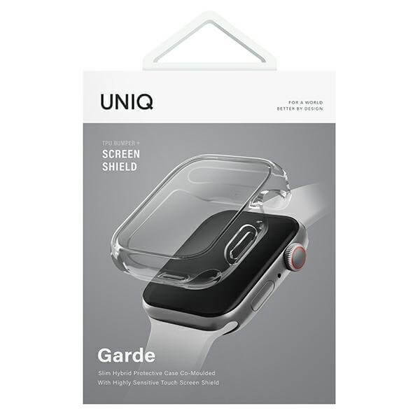 Uniq Θήκη Apple Watch 7 / 8 / 9 - 45 mm Garde Hybrid 360 - Διάφανη