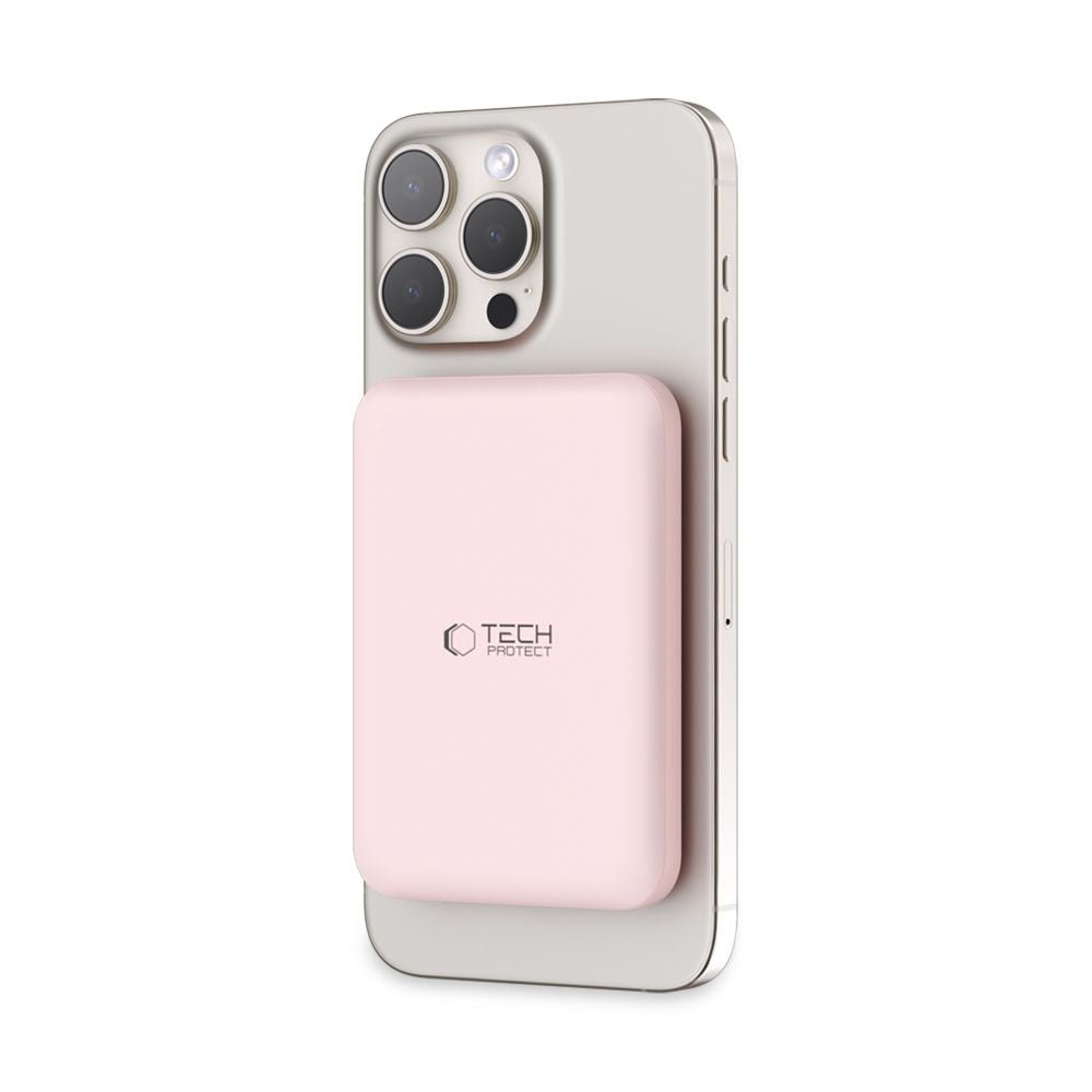 Tech - Protect PB10 Lifemag MagSafe PowerBank Μαγνητικό PowerBank Κινητού 5000 mAh - Pink