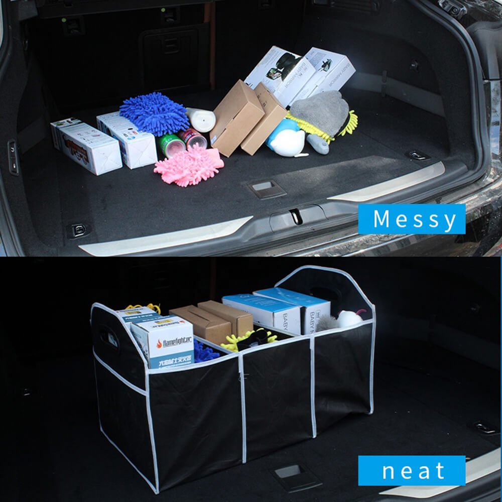 Techsuit Car Organizer - Πτυσσόμενη Τσάντα Οργάνωσης για το Αυτοκίνητο - Black - CO - F1