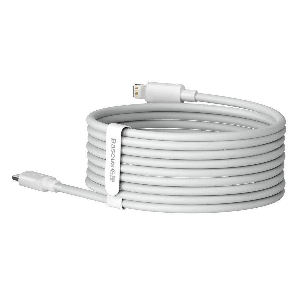Baseus Simple Wisdom PD 20W - Καλώδιο Δεδομένων και Φόρτισης Type - C to Lightning 1,5M - 2 Τεμάχια - White - TZCATLZJ - 02