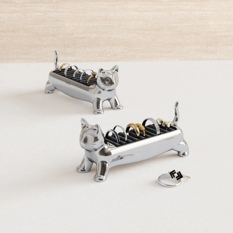 Umbra Ali Cat Κοσμηματοθήκη Δαχτυλιδιών - Chrome