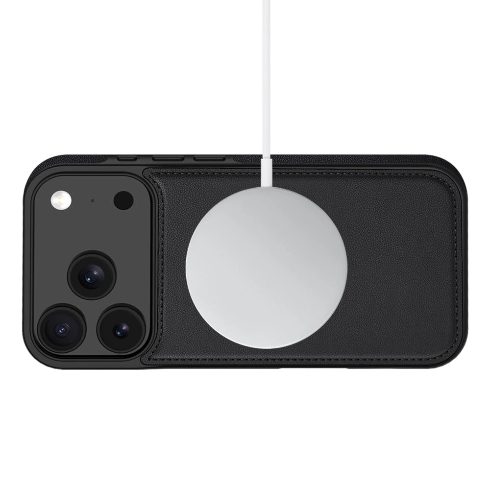 Tech - Protect iPhone 17 Pro Θήκη Πορτοφόλι Stand από Δερματίνη με Αποσπώμενη θήκη MagSafe - Matte Black