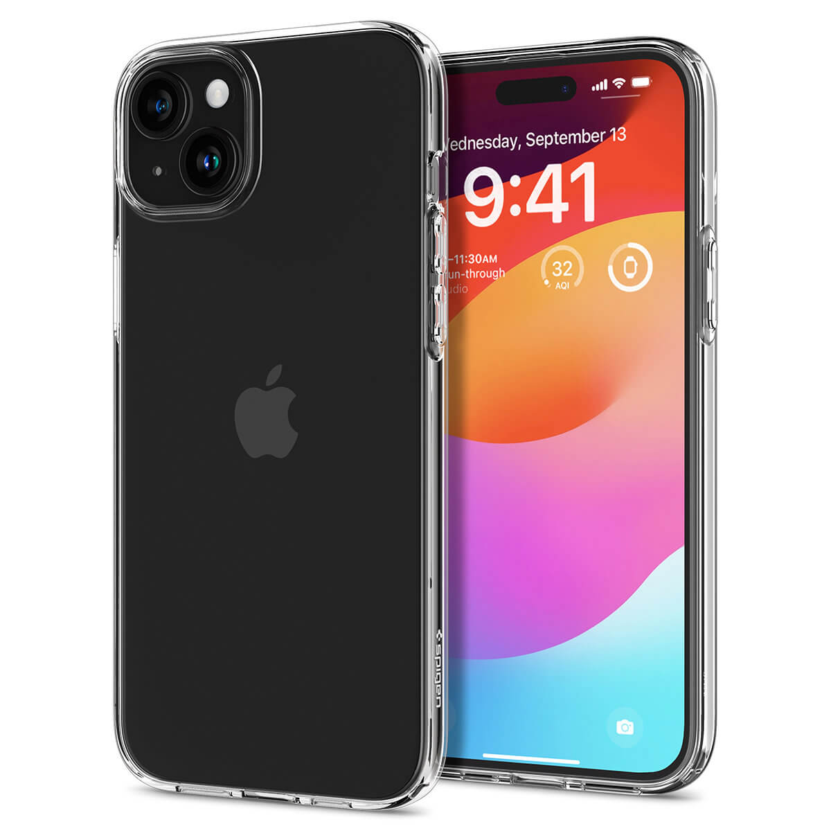 Spigen iPhone 15 Crystal Flex Θήκη Σιλικόνης - Crystal Clear