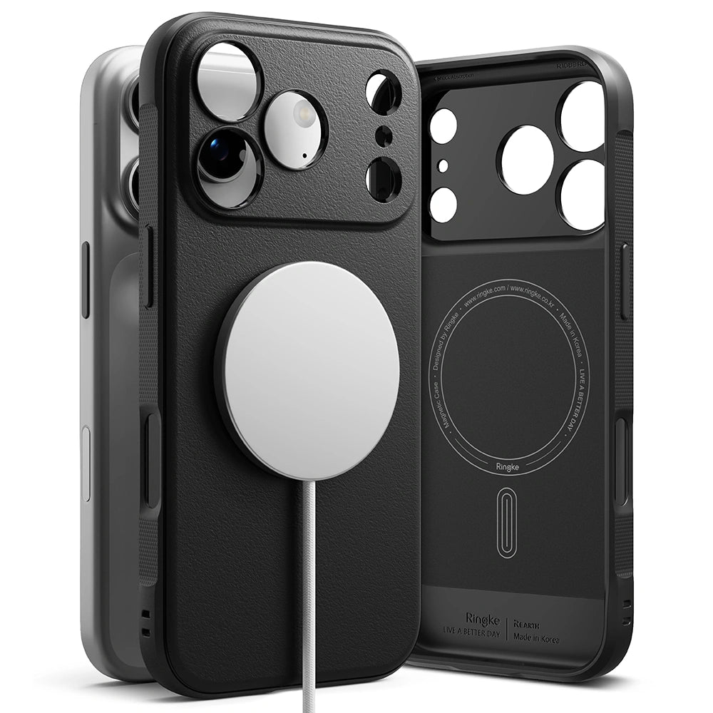 Ringke iPhone 17 Pro Max - Onyx Magnetic MagSafe Θήκη Σιλικόνης - Black
