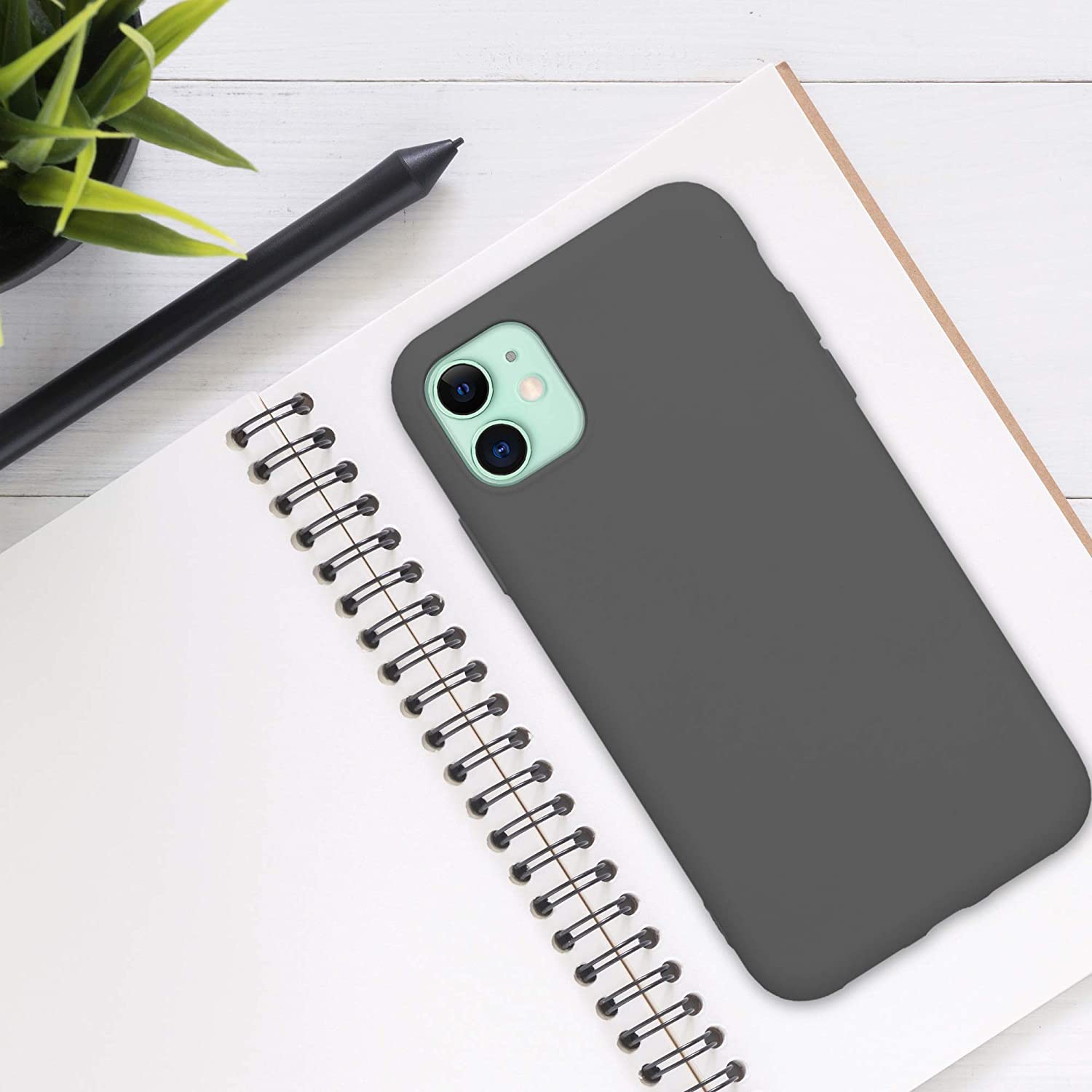 KW iPhone 11 Θήκη Σιλικόνης Rubberized TPU - Titanium Grey - 50791.155