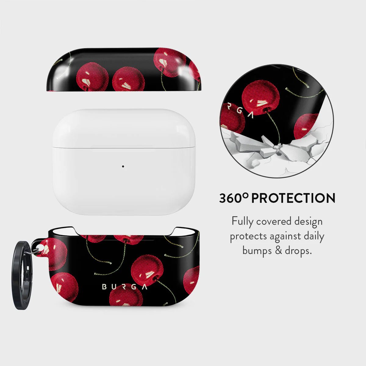 Burga AirPods Pro 2 Σκληρή Θήκη - Cherrybomb
