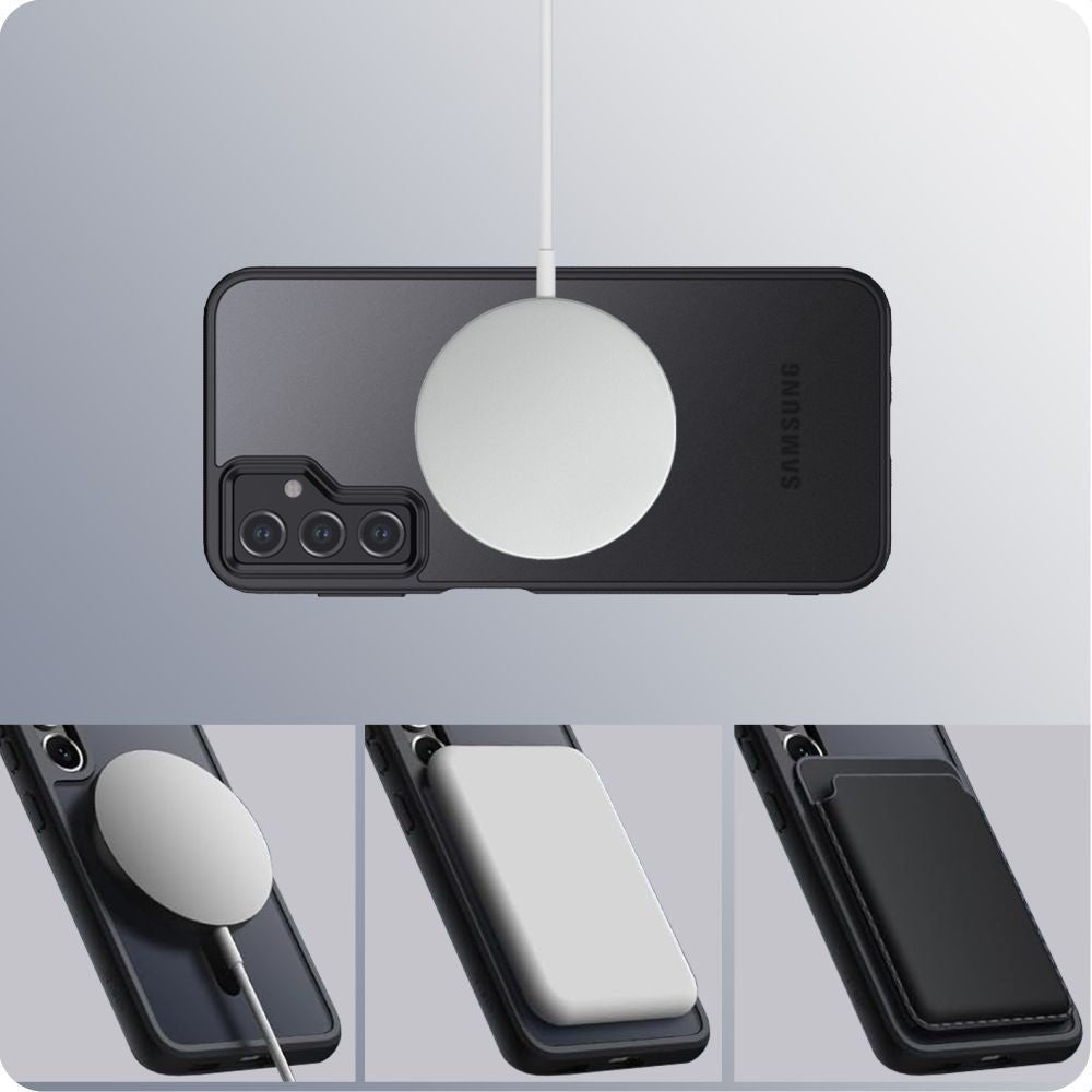 Tech - Protect Xiaomi Redmi Note 13 4G MagMat Σκληρή Θήκη με Πλαίσιο Σιλικόνης και MagSafe - Matte Black