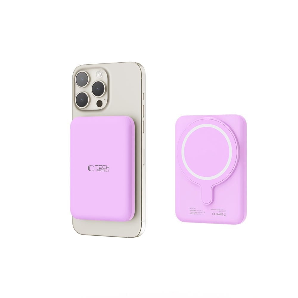Tech - Protect PB10 Lifemag MagSafe PowerBank Μαγνητικό PowerBank Κινητού 5000 mAh - Lilac