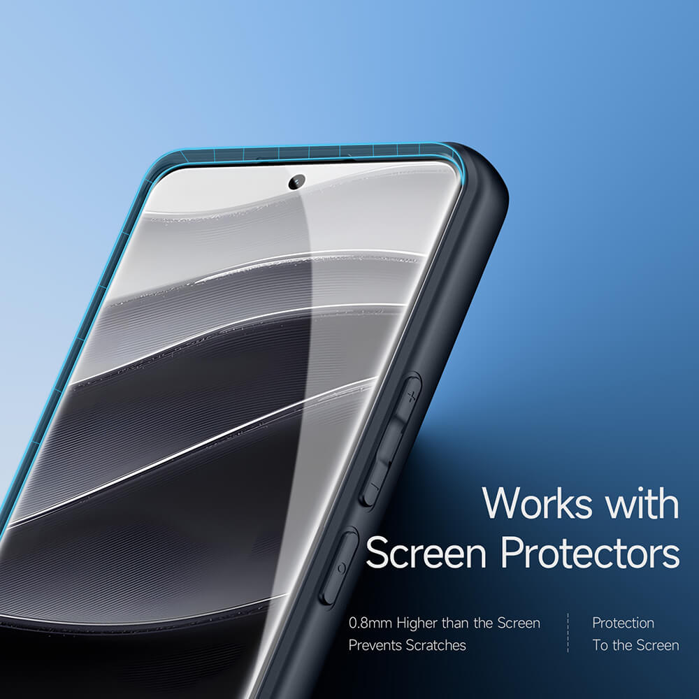 Dux Ducis Xiaomi Redmi Note 14 Pro 4G Aimo Series Σκληρή Θήκη με Πλαίσιο Σιλικόνης - Black