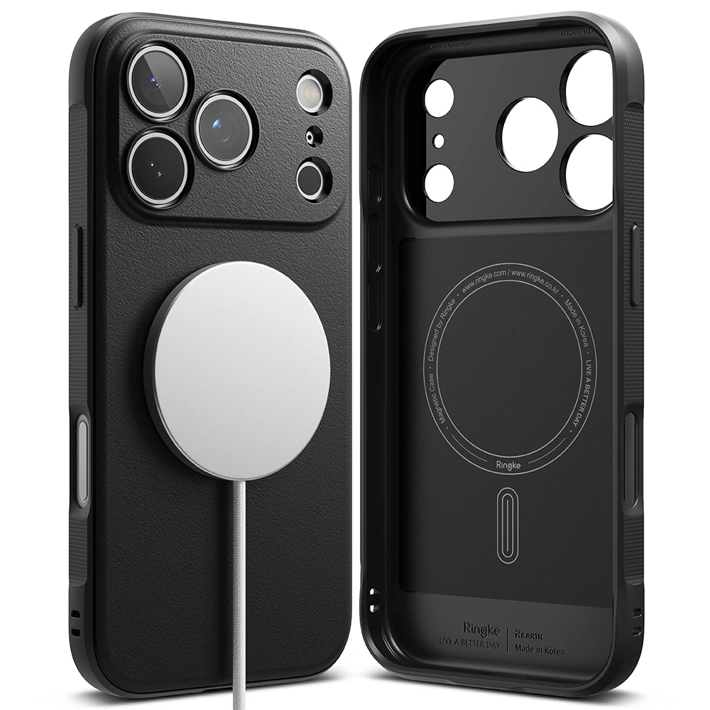 Ringke iPhone 17 Pro - Onyx Magnetic MagSafe Θήκη Σιλικόνης - Black