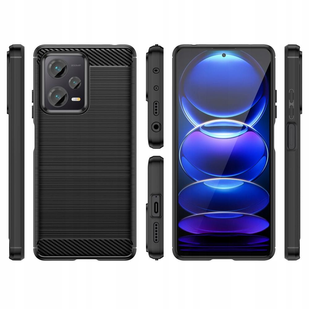 Tech - Protect Xiaomi Redmi Note 12 5G / Xiaomi Poco X5 5G Θήκη Rugged Carbon TPU - Black